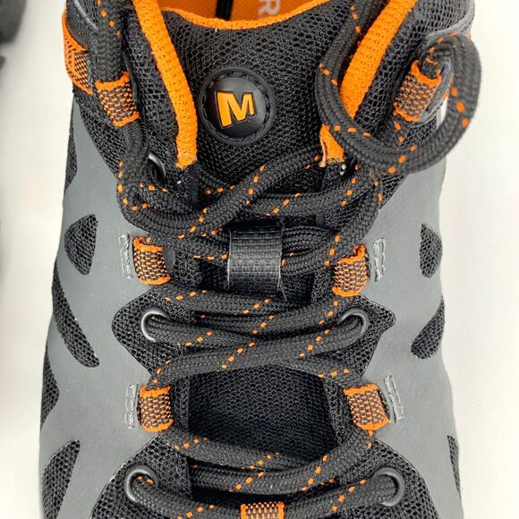 MERRELL men\'s Outright Edge Hiking Shoe Black Orange 7.5 main image 6
